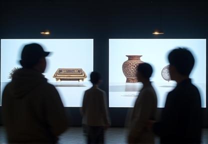 Digital exhibition display.